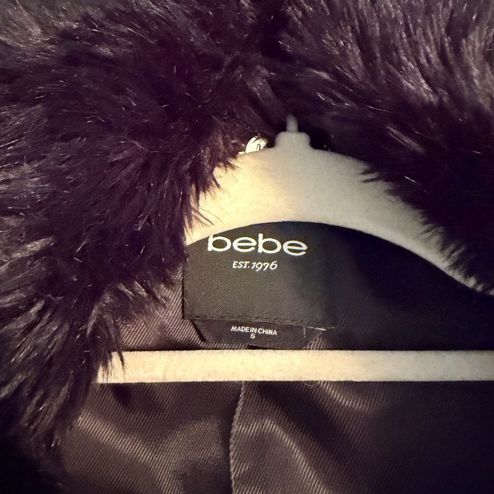 Bebe jacket/blazer, black blazer, faux fur. - Picture 5 of 5